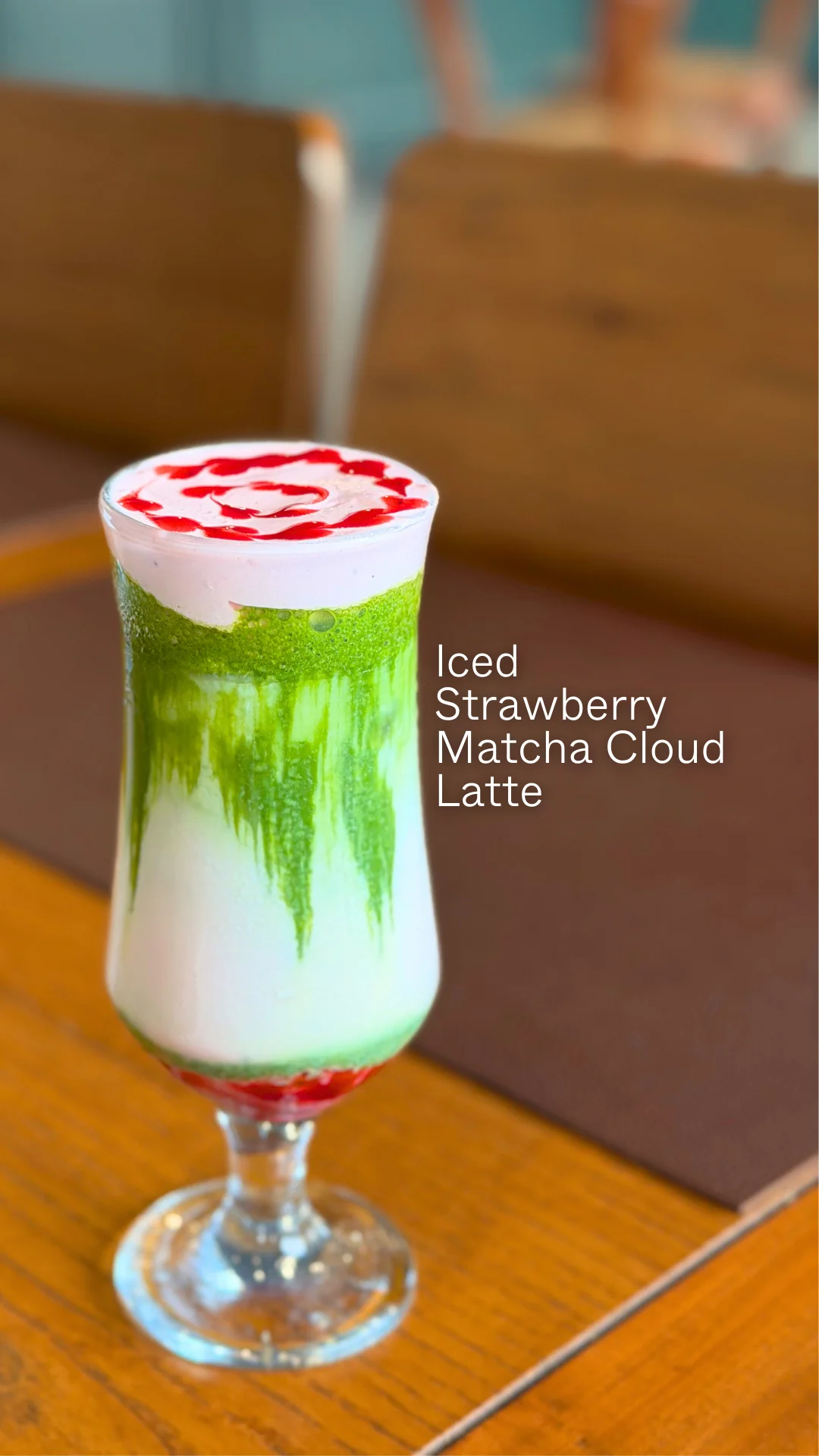 Iced Strawberry Matcha Cloud Latte